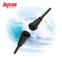 20A 300V 3-Poliger Wasserdichter Steckverbinder M19 Geformt mit Kabel Push-Lock für LED-Pflanzenbeleuchtung UL TUV