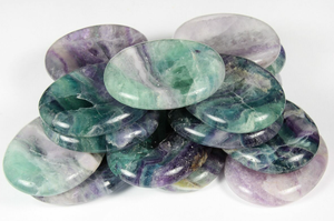 Piedra de fluorita Natural para regalo, piedra de fluorita Natural, arcoíris, curativa, cristal - Product Image 2