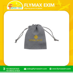 Sac cadeau de Noël 100% coton sac à cordon en toile de qualité supérieure avec motif de lettre pour les fonctions de mariage en vente - Product Image 4