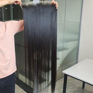 Pelucas de cabello humano 42 pulgadas Paquetes de cabello crudo Hueso de Vietnam Recto Super Doble dibujado Cabello crudo Tejidos frontales completos - Product Image 6