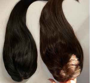 Extensions de cheveux longs vierges non traités à micro-boucles, couvrance totale, provenant d'un seul donneur, réutilisables, lisses et soyeuses, ondulées - Product Image 3