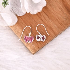 Pendientes de Plata de Ley 925 de Alta Calidad, Estilo Bohemio, con Incrustaciones de Turmalina Bio, Pendientes de Piedras Preciosas Talladas, Regalo - Product Image 5
