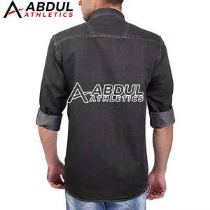 เสื้อเชิ้ตยีนส์ผู้ชายสีพื้นเรียบง่าย สไตล์ลำลอง สตรีทแวร์ แฟชั่นใหม่ ปี 2026 สวมใส่สบาย - Product Image 2