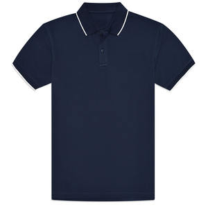 Camisetas de Golf de Algodón y Seda de Secado Rápido para Hombre, de Alta Calidad, con Logotipo Bordado Personalizado para Polos de Color Sólido - Product Image 5