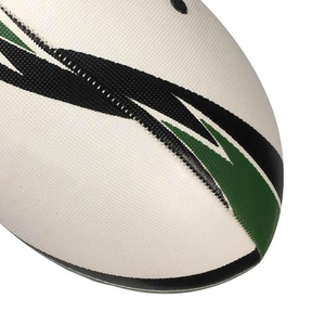 Logo personnalisé personnalisé cousu à la machine en cuir durable écologique ballon de rugby pour Match entraînement Sports de plein air en gros bas - Product Image 5