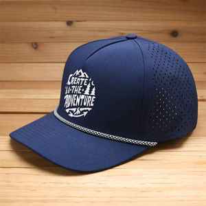 Custom 3D Embroidered Puff Printed Unisex Sporty Dobby Dot Argyle Fruit Pattern 100% Cotton Common Snapback Fitted Caps - Product Image 4