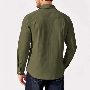 Chemises pour hommes à manches longues respirantes avec fermeture boutonnée et poche poitrine Meilleur produit Mode Nouveau Vente en gros Chemise en jean pour hommes - Product Image 6