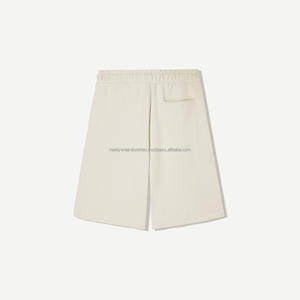 Shorts de survêtement décontractés pour hommes avec logo personnalisé, 100 % coton French Terry, motif lettres délavé à l'acide, séchage rapide, fermeture à cordon de serrage - Product Image 2