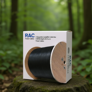 Caja de cableado no metálica RAC de 1 entrada, 80 mm de profundidad, 20.3 pulgadas cúbicas para cables de alimentación - Product Image 3