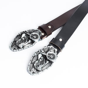 Ceintures en cuir de vache pour hommes, imperméables, nouvelle tendance, vente chaude, design rétro, décoration de moto, boucle de ceinture automatique 2026 - Product Image 5