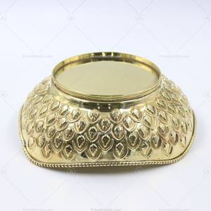 Diseño de lujo Cena Frutero Utensilios de cocina Alta calidad Mano con textura Metal Frutero Mesa Artículo decorativo - Product Image 5