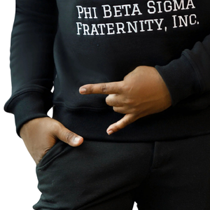 Sudadera bordada de chenilla Big Sigma, ropa de fraternidad griega Phi Beta Sigma de algodón de primera calidad suave, ropa informal para hombre - Product Image 6
