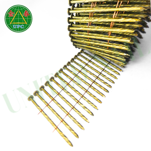 Clavos de bobina de acero con vástago liso/tornillo para proyectos al aire libre Acabado de tamaño personalizado y precios competitivos para pistola de aire de Vietnam - Product Image 4
