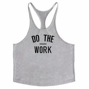 Camisetas sin mangas de gimnasio para hombre de algodón 100%, venta al por mayor, camiseta de trabajo con estampado sublimado de secado rápido cómoda de la mejor calidad - Product Image 2