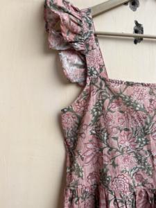 Robe florale en coton indien robes décontractées vêtements pour femmes 2024 Robe sans manches robes pour femmes longues robes moulantes femmes - Product Image 3