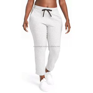 Pantalon de survêtement décontracté pour femmes à la mode Jogger extensible et respirant de haute qualité avec décoration en dentelle taille élastique pour la course - Product Image 3