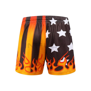 Short en maille athlétique 100% polyester vêtements actifs Polyester extensible personnalisé Dtg impression 5 pouces entrejambe logo personnalisé Sublimation - Product Image 2