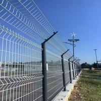 Panneau de clôture en treillis métallique soudé galvanisé 3D Curvy Clôture en treillis métallique 3D pour clôture extérieure