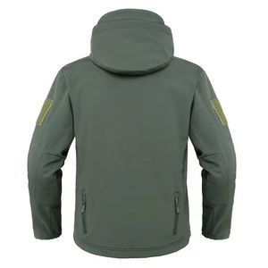 Veste Softshell d'hiver pour homme Imperméable Sports de plein air Vêtements de course avec capuche Matériel en toile respirant Fermeture éclair - Product Image 2