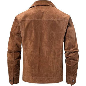 <b>Mens</b> <b>Suede</b> Motorcycle <b>Jacket</b> - Product Image 2