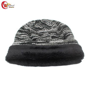 100% algodón lana ropa de invierno Jacquard Beanie sombreros hechos en la mejor tela superventas Beanie sombreros para la venta - Product Image 3