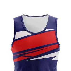 Camiseta sin mangas para hombre con estampado de sublimación personalizado de alta calidad Método de tejido de punto para gimnasio informal Ejercicio Fitness Directo de fábrica - Product Image 5