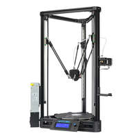 Kossel Plus Printer 3D FDM Industri Otomatis USB untuk Konstruksi Laboratorium, Pencetakan Kartu Label, Nozzle PLA, Motor, Driver Linux/Win/Mac