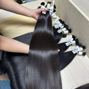 Extensión de cabello Remy alineado con cutícula Natural a granel 100%, cabello humano camboyano virgen y vietnamita ondulado profundo, paquetes de 10 \ "-50 \" - Product Image 1