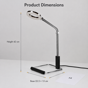 Modern <b>Led</b> <b>Table</b> Lamp With Iron Frame Acrylic Ring Adjustable Reading Light For Bedroom <b>Bedside</b> Study 5W 3000K Warm - Product Image 3