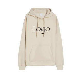 Sweat à capuche à logo personnalisable 100% coton pull à motif uni avec impression de broderie de poche sweat à capuche pour hommes - Product Image 2