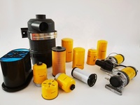 Kit de filtres 3-en-1 JCB 3CX/3DX - Filtre à air, à huile et à carburant pour pièces de moteur diesel d'excavatrice, idéal pour l'entretien des machines JCB