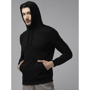 Sweat à capuche décontracté d'hiver de haute qualité, épais et surdimensionné, avec logo imprimé en relief, personnalisable pour hommes, respirant - Product Image 1