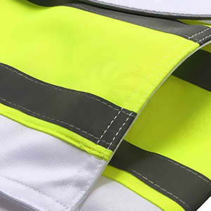 Gilet de sécurité unisexe fabriqué en usine, léger, haute visibilité, couleur et logo personnalisés, gilet de travail de haute qualité - Product Image 3
