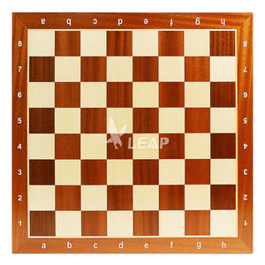 Scacchiera da Torneo <span class=keywords><strong>in</strong></span> <span class=keywords><strong>Legno</strong></span> di Mogano Personalizzata all'Ingrosso, Lussuosa 52*52*1.5cm, Stampa Logo Multicolore, Alta Qualità per Bambini - Product Image 1