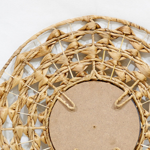 Artex Dong Thap Seagrass Rope Mirror Natural Art Deco Style Aniversario Decoración de pared para sala de estar y dormitorio Espacios Vietnam - Product Image 5