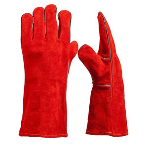 Gants de travail en gros Gants de sécurité en cuir Gants de soudage en cuir de vache fendu pour l'industrie - Product Image 1