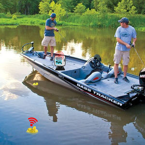 OEM LUCKY Fish Locator con cable 100M inalámbrico 60M 4 niveles escala de grises FSTN LCD barco uso profundidad sonda Sensor transductor buscador de peces - Product Image 2