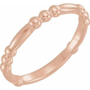 Romantic Stainless Steel Bead <b>Ring</b> Fashionable Gold Plated Inlay with Geometric Design Stylish Eternity Style Perfect Gift - Product Image 3