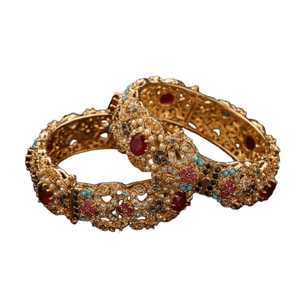 Pulseras de Vidrio de Color y Tamaño Personalizados a Precios de Mayoreo 2024, Conjuntos de Pulseras Churi Hechas a Mano para Bodas Indias y Pakistaníes - Product Image 1