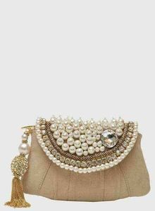 Bolsos Únicos con Bordado de Perlas, Bolsos de Mano con Bordado de Estilo Bohemio, Diseño Elegante para Eventos Nocturnos, Venta al por Mayor - Product Image 3