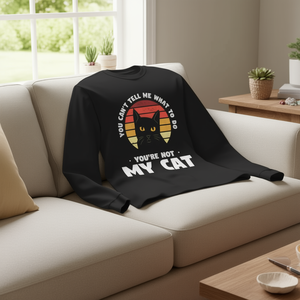 Tu ne peux pas me dire quoi faire, tu n'es pas mon chat, t-shirt promotionnel à manches longues pour les amoureux des chats - Product Image 3