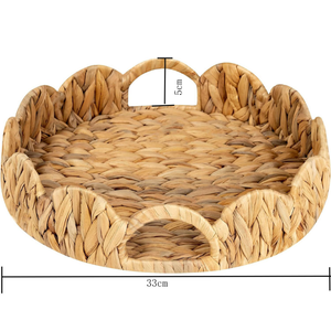 Hermosa Bandeja de Jacinto de Agua, Organizador Hecho a Mano con Jacinto de Agua Natural, Exportador Mayorista, Duradero, Ligero, Vietnam - Product Image 1