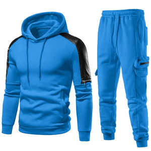 Ensemble de survêtements pour hommes avec logo personnalisé Vêtements de course et d'entraînement Jogging d'hiver décontracté Survêtements de sport personnalisés OEM - Product Image 1