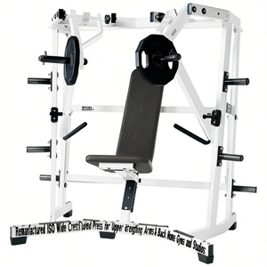 Prensa de Pecho Ancha ISO Remanufacturada con Carga de Discos para Entrenamiento de Fuerza de la Parte Superior del Cuerpo, Brazos y Espalda, para Gimnasios Domésticos y Estudios - Product Image 2