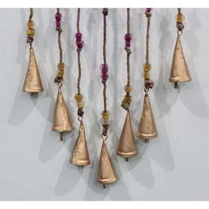 Bohemian Wrought Iron Heart Hanging Wind Chime Indoor/Outdoor Patio Garden <b>Ornament</b> for Love Gifts - Product Image 3