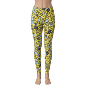 Leggings de yoga en spandex léger, imprimés par transfert thermique, vêtements de sport hautement extensibles pour femmes, fitness, gym, course à pied, pantalons de sport - Product Image 5