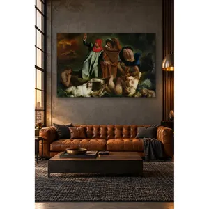 Fida Delacroix La barque de Dante Impression sur toile - Product Image 4