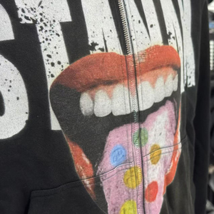 Sudadera con Capucha Personalizada para Hombre, Estilo Vintage, Corte Regular, Cierre Largo, 100% Algodón, Transpirable para Verano, Felpa, Bordada, Lavado Ácido, Desgastada, Protección Solar - Product Image 6