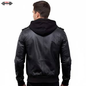 Chaqueta de Invierno de Cuero Genuino Negro para Hombre, Resistente, Impermeable, Transpirable, de Alto Rendimiento, para Clima Frío - Product Image 2