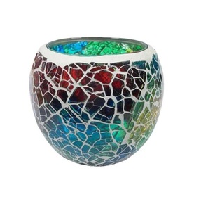Vela votiva de cristal con acabado de mosaico, el mejor Tema para decoración de mesa de fiesta, diseño de cena nocturna, soporte de luz en T - Product Image 2